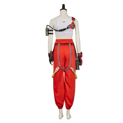 FragPunk Nitro Women Red Cosplay Costume Halloween Carnival Outfit