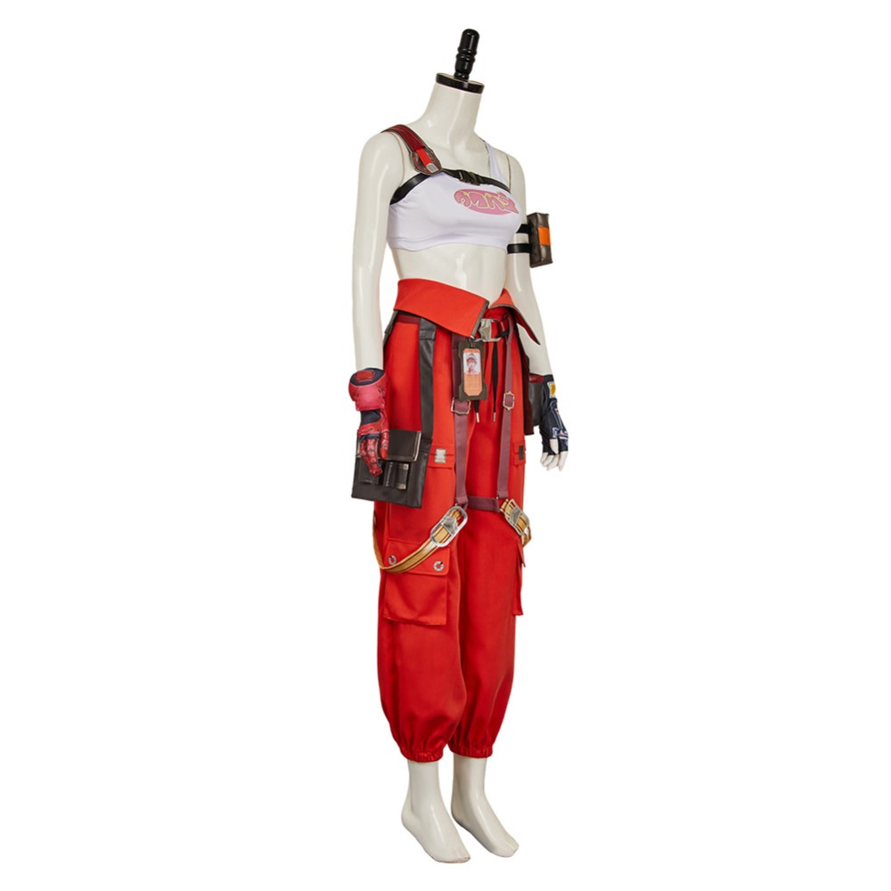 FragPunk Nitro Women Red Cosplay Costume Halloween Carnival Outfit