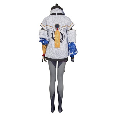 FragPunk Kismet Women White Cosplay Costume Halloween Carnival Outfit