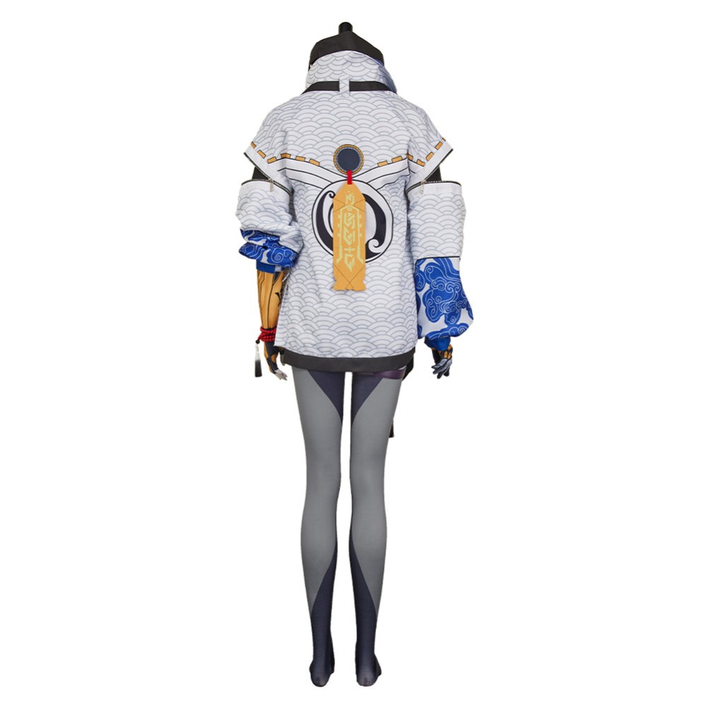 FragPunk Kismet Women White Cosplay Costume Halloween Carnival Outfit