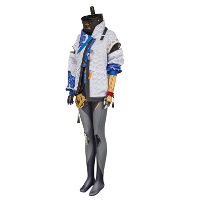 FragPunk Kismet Women White Cosplay Costume Halloween Carnival Outfit