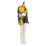 FragPunk Hollowpoint Women Yellow Cosplay Costume Halloween Carnival Outfit