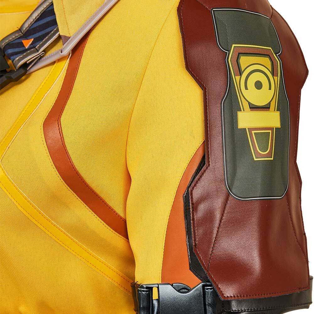 FragPunk Hollowpoint Women Yellow Cosplay Costume Halloween Carnival Outfit