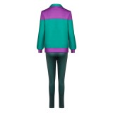 Forgotten Island Risa Women Green Coat Cosplay Costume Halloween Carnival Outfit