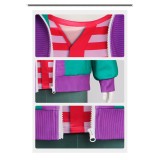 Forgotten Island Risa Women Green Coat Cosplay Costume Halloween Carnival Outfit