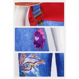 Forgotten Island Jo Women Blue Overalls Cosplay Costume Halloween Carnival Outfit