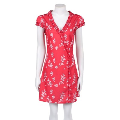 Fleabag Season 2 Fleabag Women Red Printed Dress Party Cosplay Costume Halloween Carnival