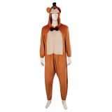 Five Nights at Freddy's Freddy Freddy Bear Plush One-piece Pajamas Suit Cosplay Costume Halloween Carnival Outfit