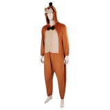 Five Nights at Freddy's Freddy Freddy Bear Plush One-piece Pajamas Suit Cosplay Costume Halloween Carnival Outfit
