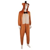 Five Nights at Freddy's Freddy Freddy Bear Plush One-piece Pajamas Suit Cosplay Costume Halloween Carnival Outfit