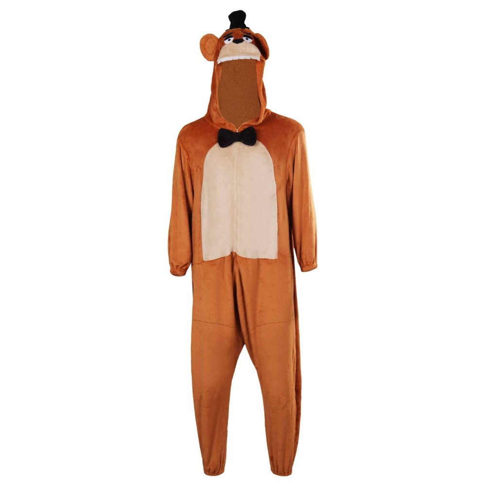 Five Nights at Freddy's Freddy Freddy Bear Plush One-piece Pajamas Suit Cosplay Costume Halloween Carnival Outfit