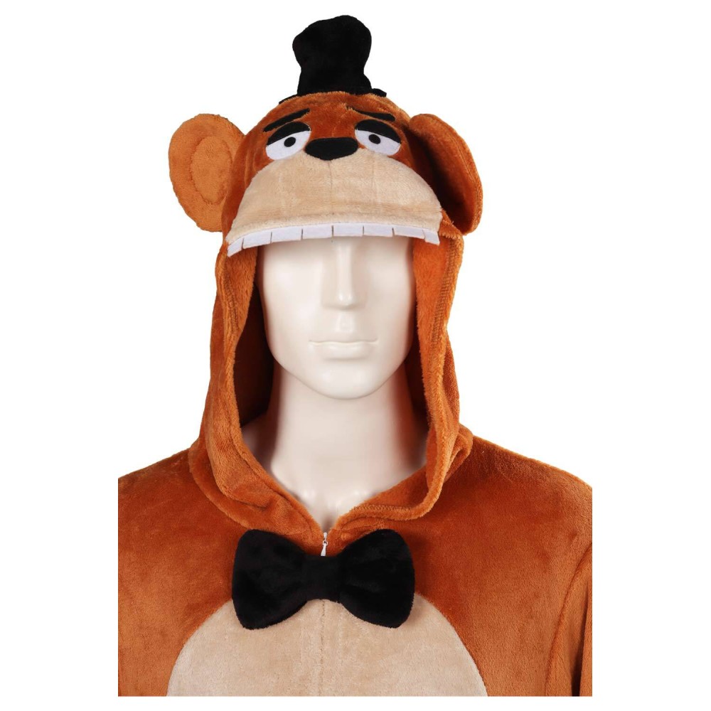 Five Nights at Freddy's Freddy Freddy Bear Plush One-piece Pajamas Suit Cosplay Costume Halloween Carnival Outfit