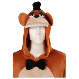 Five Nights at Freddy's Freddy Freddy Bear Plush One-piece Pajamas Suit Cosplay Costume Halloween Carnival Outfit