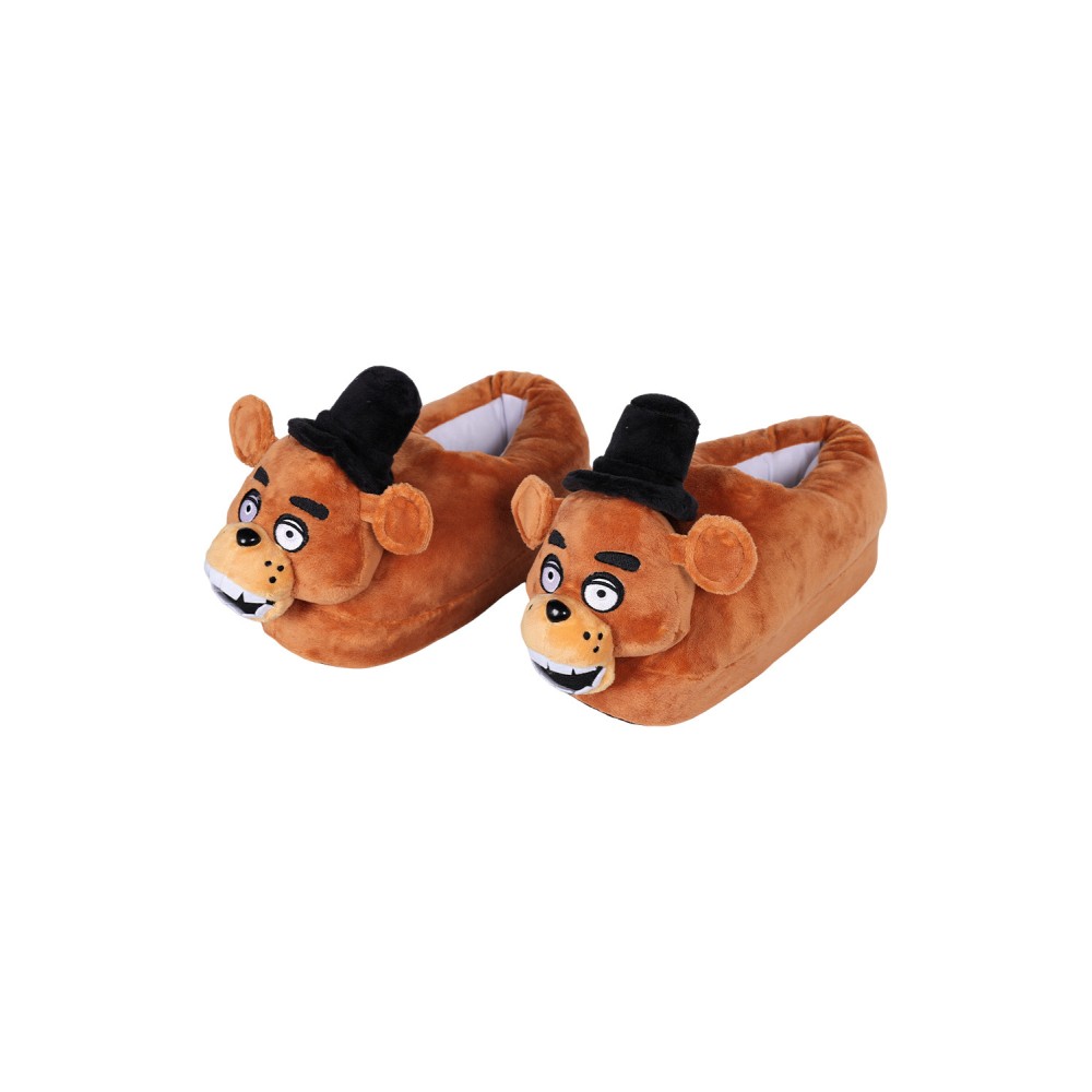 Five Nights At Freddy's Freddy Bear Plush Slippers Shoes Accessories Cosplay Costume Halloween Carnival
