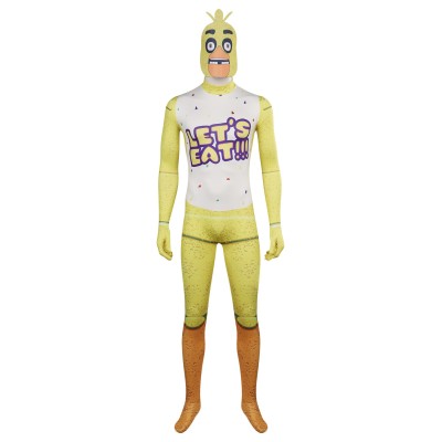 Five Nights at Freddy's Chica Jumpsuits Suit Cosplay Costume Halloween Carnival Outfit