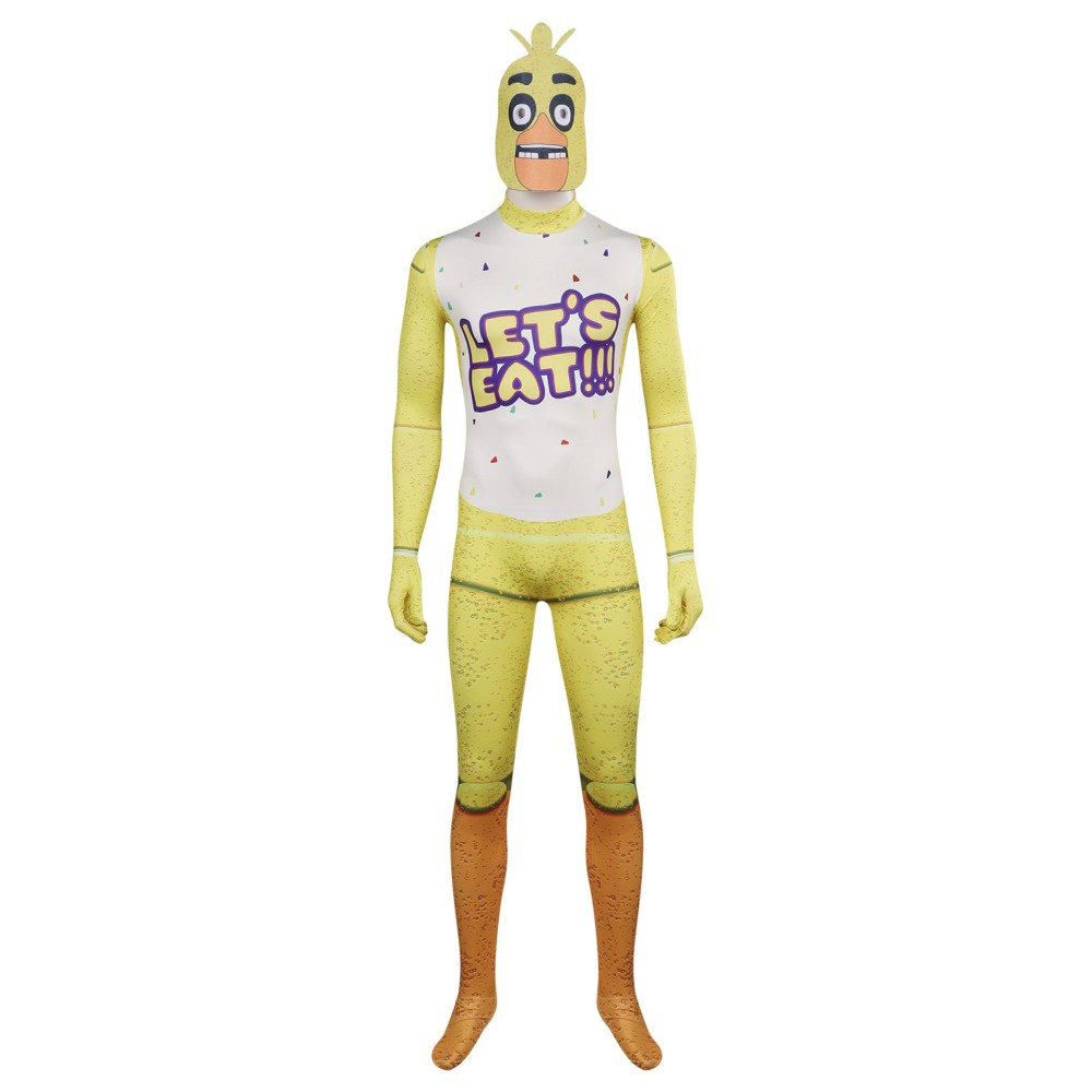 Five Nights at Freddy's Chica Jumpsuits Suit Cosplay Costume Halloween Carnival Outfit