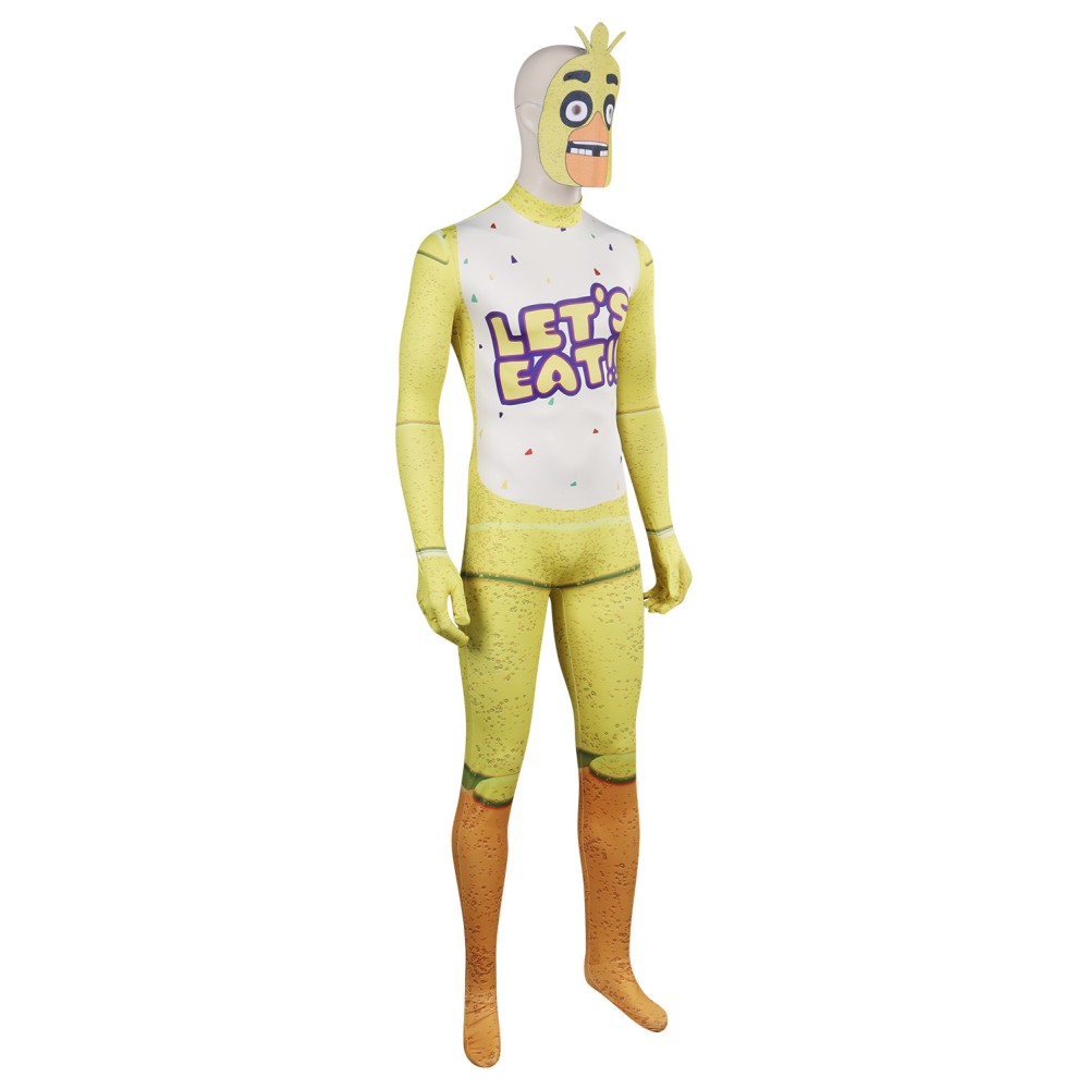 Five Nights at Freddy's Chica Jumpsuits Suit Cosplay Costume Halloween Carnival Outfit