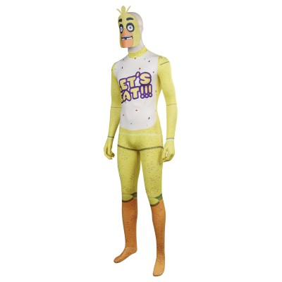 Five Nights at Freddy's Chica Jumpsuits Suit Cosplay Costume Halloween Carnival Outfit
