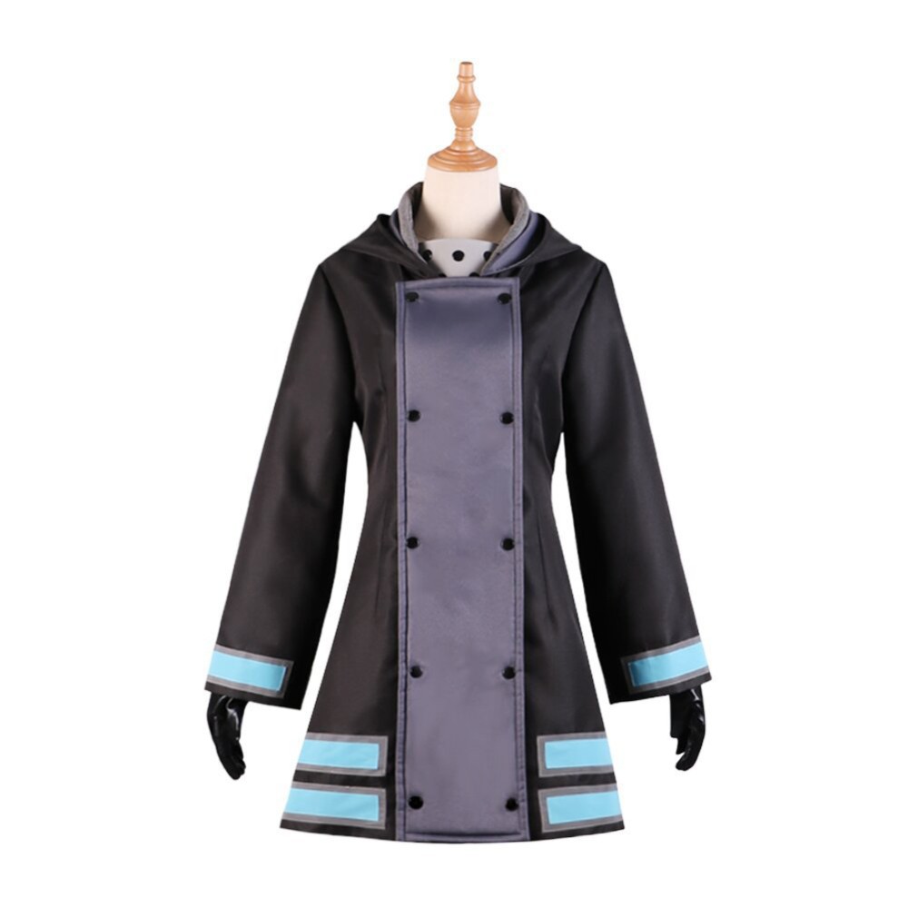 Fire Force Season 3 Maki Oze Uniform Cosplay Costume Halloween Carnival Outfit