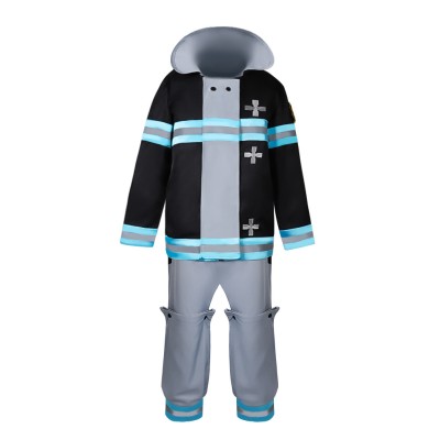 Fire Force Season 3 (2025) Shinra Kusakabe Cosplay Costume Halloween Carnival Outfit