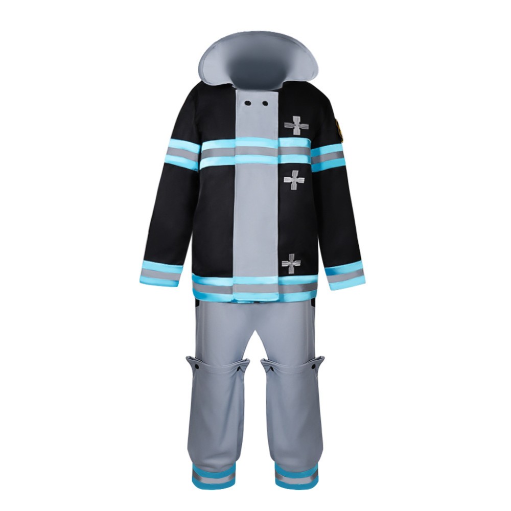 Fire Force Season 3 (2025) Shinra Kusakabe Cosplay Costume Halloween Carnival Outfit