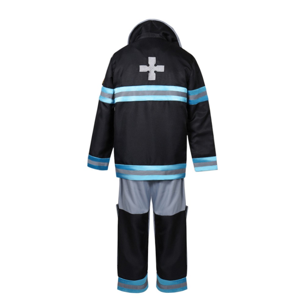 Fire Force Season 3 (2025) Shinra Kusakabe Cosplay Costume Halloween Carnival Outfit