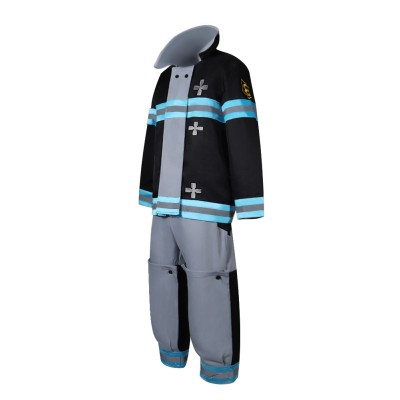 Fire Force Season 3 (2025) Shinra Kusakabe Cosplay Costume Halloween Carnival Outfit