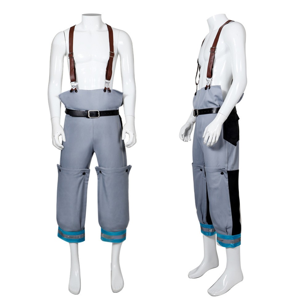 Fire Force Season 3 (2025) Shinra Kusakabe Cosplay Costume Halloween Carnival Outfit