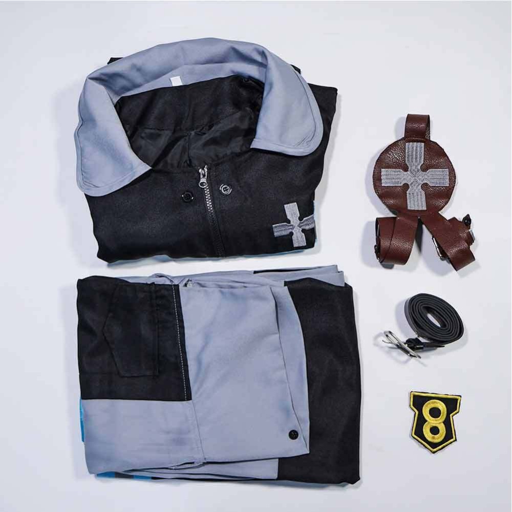 Fire Force Season 3 (2025) Shinra Kusakabe Cosplay Costume Halloween Carnival Outfit