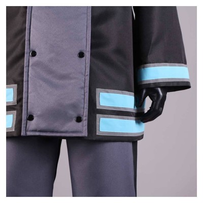 Fire Force Season 2 Shinra Kusakabe Uniform Cosplay Costume Halloween Carnival Outfit