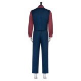 Finley the Puppet Men Blue Suit Cosplay Costume Halloween Carnival Outfit