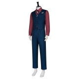 Finley the Puppet Men Blue Suit Cosplay Costume Halloween Carnival Outfit