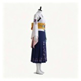 Final Fantasy Yuna Women White Kimono Cosplay Costume Halloween Carnival Outfit