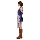 Final Fantasy Yuna Women Purple Cosplay Costume Halloween Carnival Outfit
