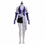 Final Fantasy Yuna Women Purple Cosplay Costume Halloween Carnival Outfit