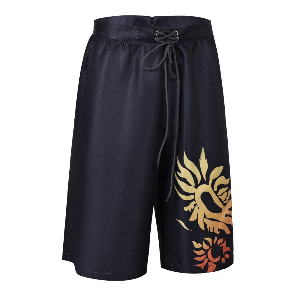 Final Fantasy XVI Zack Black Beach Pants Trunks Suit Cosplay Costume Halloween Carnival Outfit