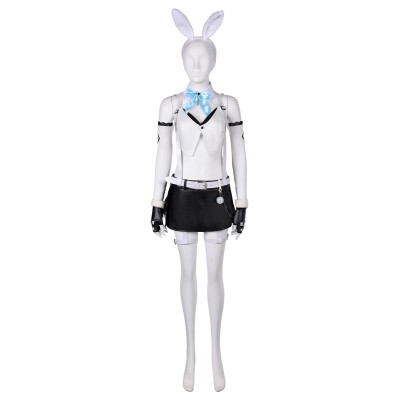 Final Fantasy XVI Tifa Lockhart Bunny Girl White Suit Cosplay Costume Halloween Carnival Outfit