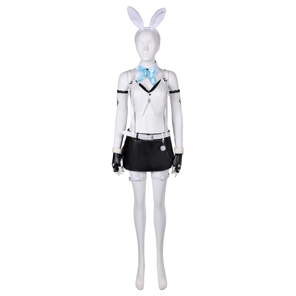 Final Fantasy XVI Tifa Lockhart Bunny Girl White Suit Cosplay Costume Halloween Carnival Outfit