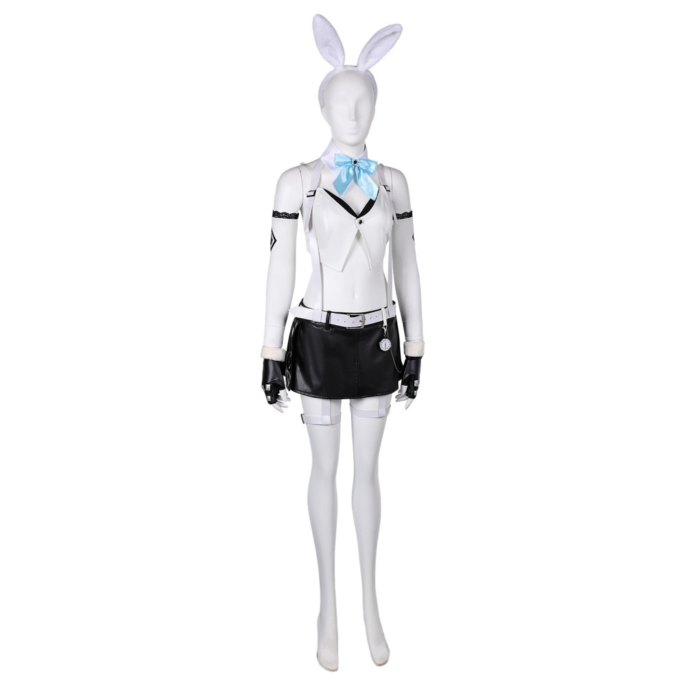 Final Fantasy XVI Tifa Lockhart Bunny Girl White Suit Cosplay Costume Halloween Carnival Outfit