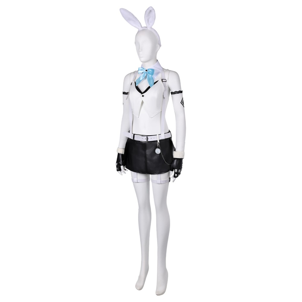 Final Fantasy XVI Tifa Lockhart Bunny Girl White Suit Cosplay Costume Halloween Carnival Outfit