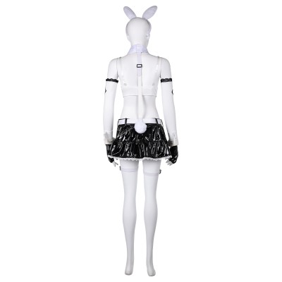Final Fantasy XVI Tifa Lockhart Bunny Girl White Suit Cosplay Costume Halloween Carnival Outfit