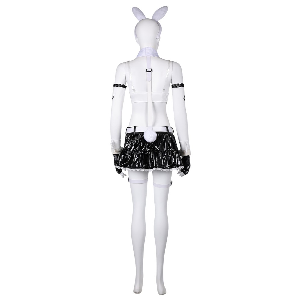Final Fantasy XVI Tifa Lockhart Bunny Girl White Suit Cosplay Costume Halloween Carnival Outfit