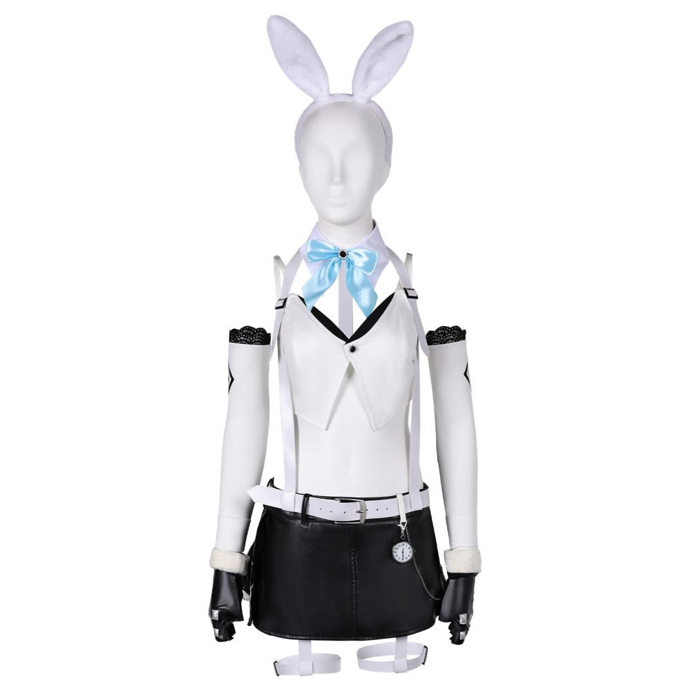 Final Fantasy XVI Tifa Lockhart Bunny Girl White Suit Cosplay Costume Halloween Carnival Outfit