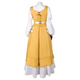 Final Fantasy XVI Aerith Gainsborough Yellow Dress Suit Cosplay Costume Halloween Carnival Outfit