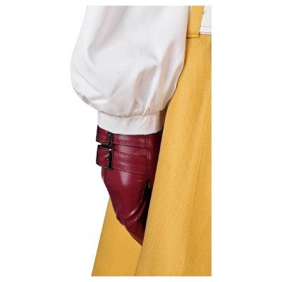 Final Fantasy XVI Aerith Gainsborough Yellow Dress Suit Cosplay Costume Halloween Carnival Outfit
