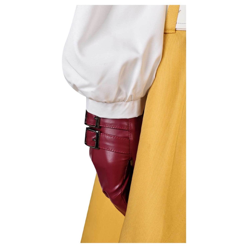 Final Fantasy XVI Aerith Gainsborough Yellow Dress Suit Cosplay Costume Halloween Carnival Outfit