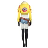 Final Fantasy XV Cindy Aurum Women Yellow Full Set Suit Cosplay Costume Halloween Carnival Outfit
