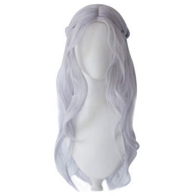 Final Fantasy XIV Venat Silver Wig Heat Resistant Synthetic Hair Accessories Cosplay Costume Halloween Carnival