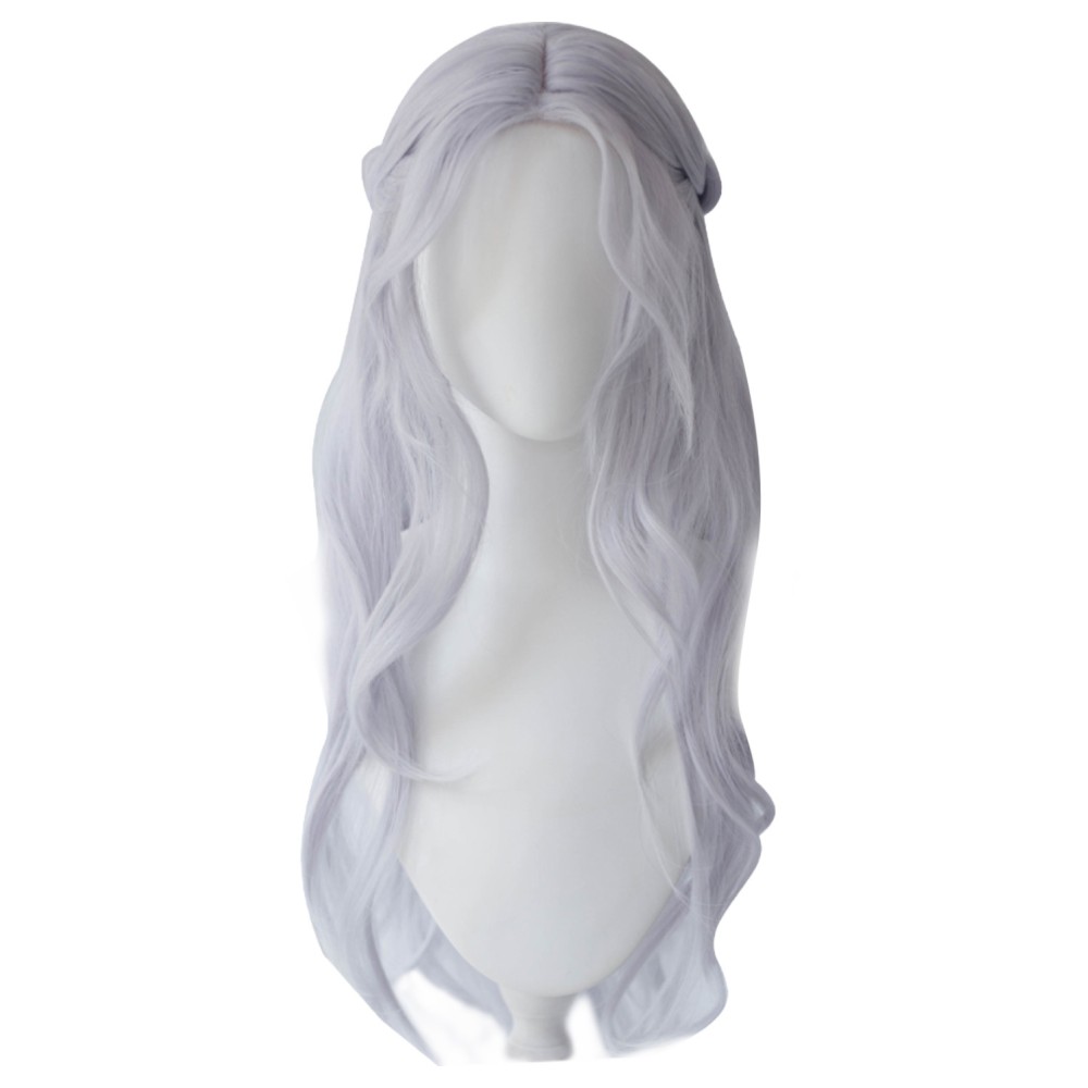 Final Fantasy XIV Venat Silver Wig Heat Resistant Synthetic Hair Accessories Cosplay Costume Halloween Carnival