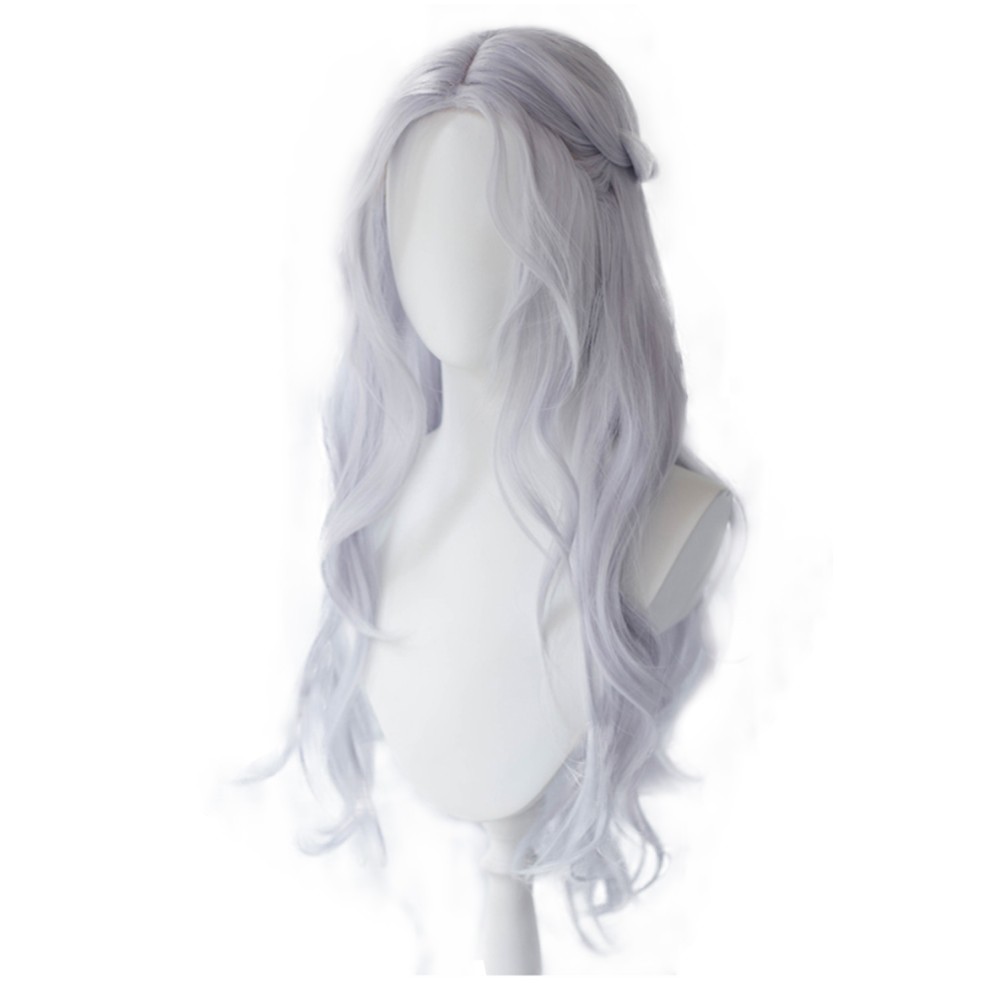 Final Fantasy XIV Venat Silver Wig Heat Resistant Synthetic Hair Accessories Cosplay Costume Halloween Carnival
